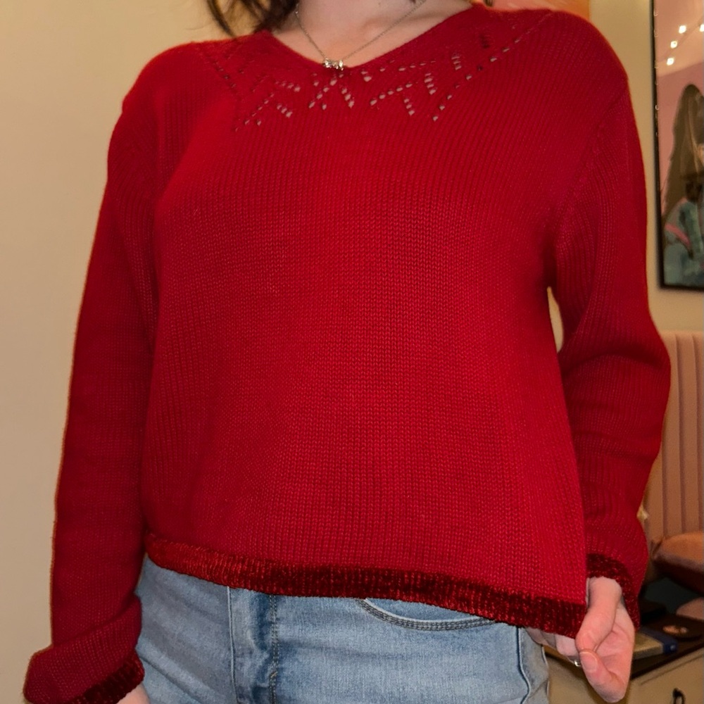 Cousin Johnny Red Sweater